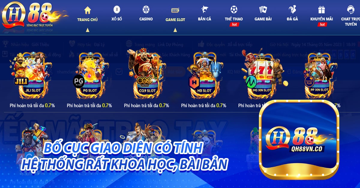 Bố cục giao diện có tính hệ thống rất khoa học, bài bản