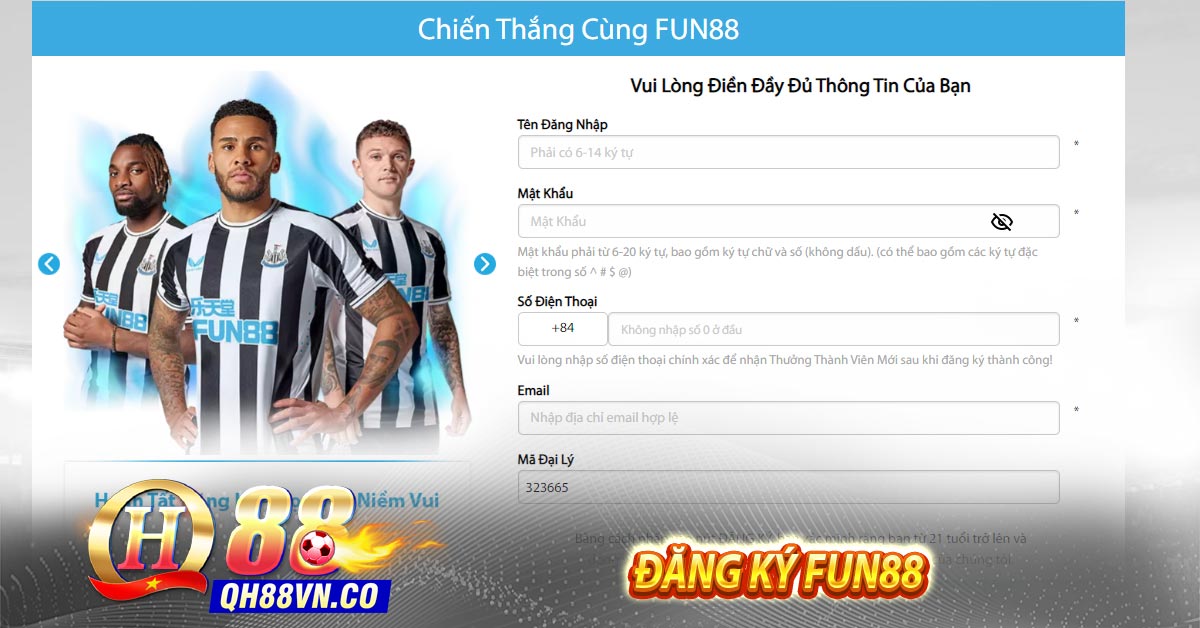 Đăng ký Fun88